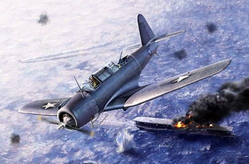 Zdjęcie główne produktu USN SB2U-3 Vindicator, Battle of Midway 1:48 Academy 12324