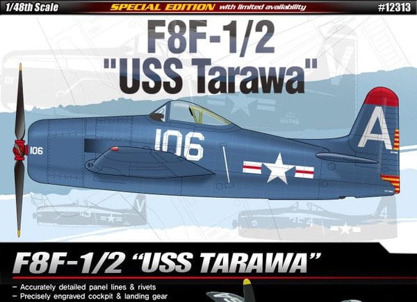 Zdjęcie główne produktu F8F-1/2 USS Tarawa 1:48 Academy 12313
