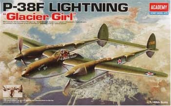 P-38F Lighting Glacier Girl 1:48 Academy 12208