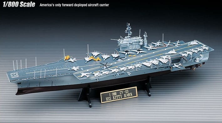 Zdjęcie dodatkowe produktu CV-63 USS Kittyhawk 1:800 Academy 14210