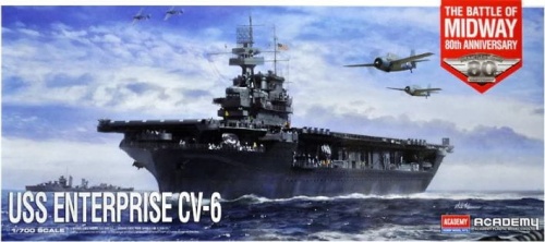 USS Enterprise CV-6 1: 700 Academy 14409