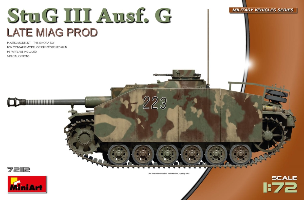 Zdjęcie główne produktu StuG III Ausf. G Late Miag Prod. 1:72 MiniArt 72112