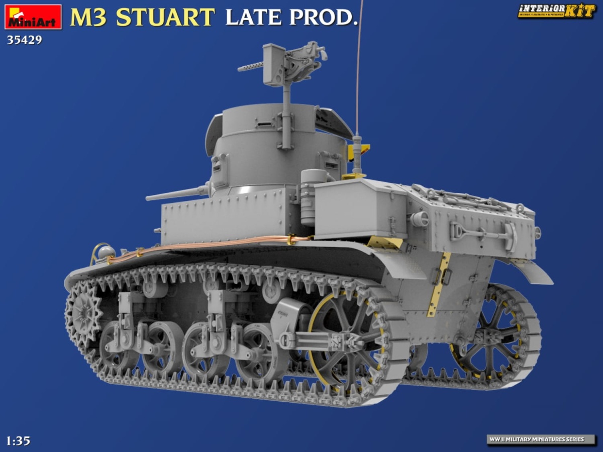 Zdjęcie dodatkowe produktu M3 Stuart Late Prod. Interior Kit 1:35 MiniArt 35429