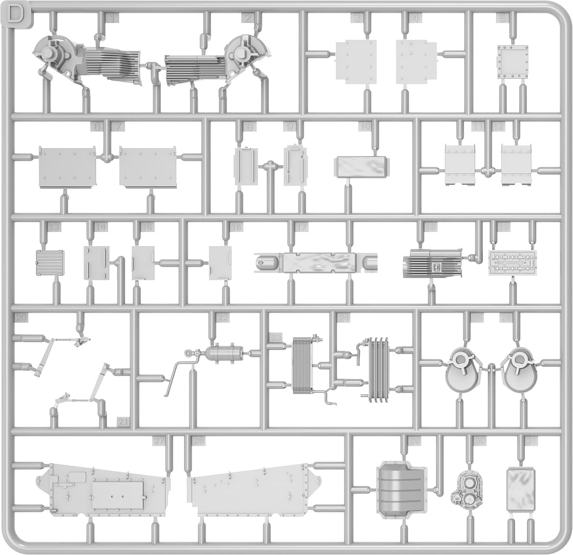 Zdjęcie dodatkowe produktu M3 Stuart Late Prod. Interior Kit 1:35 MiniArt 35429