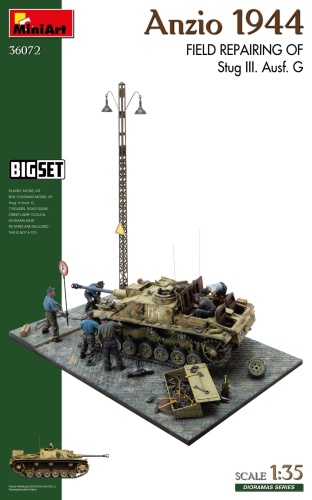 Anzio 1944 Field Repard of Stug III. Ausf. G 1:35 miniat 36072