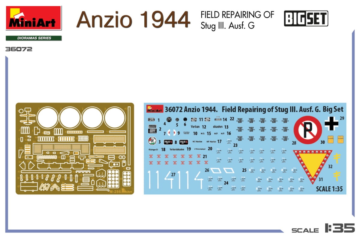 Zdjęcie dodatkowe produktu Anzio 1944 Field Reparing of StuG III. Ausf. G 1:35 MiniArt 36072