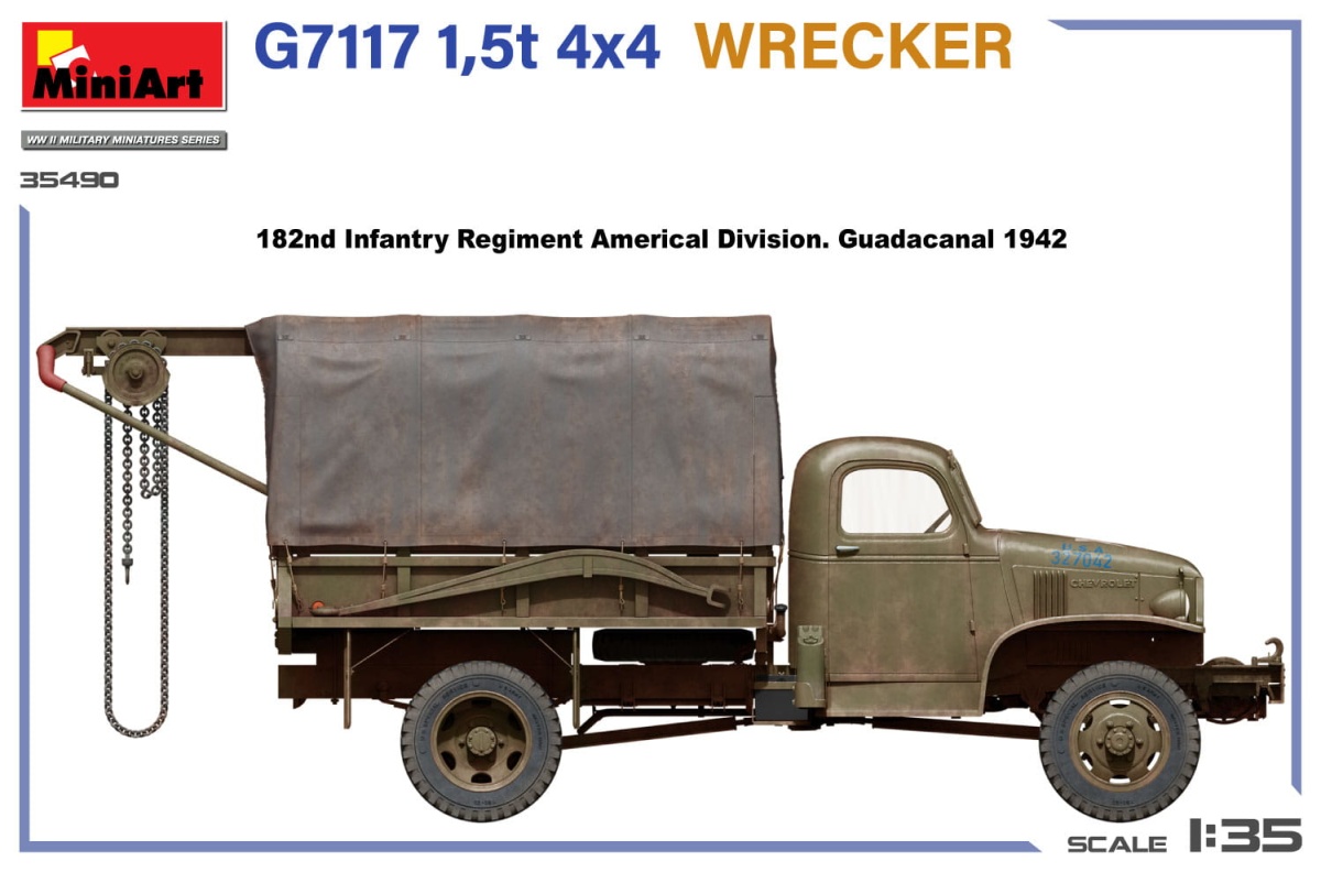 Zdjęcie dodatkowe produktu G7117 1,5t 4x4 Wrecker 1:35 MiniArt 35490