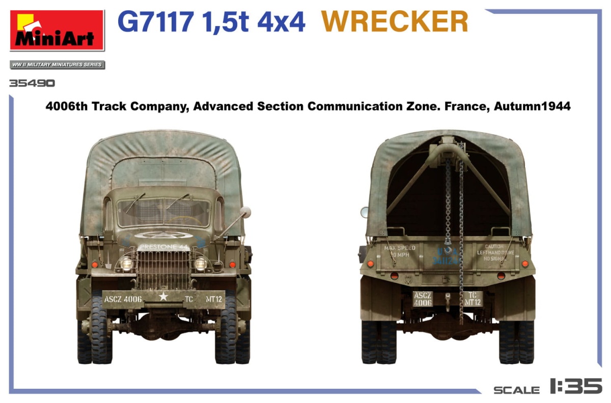 Zdjęcie dodatkowe produktu G7117 1,5t 4x4 Wrecker 1:35 MiniArt 35490