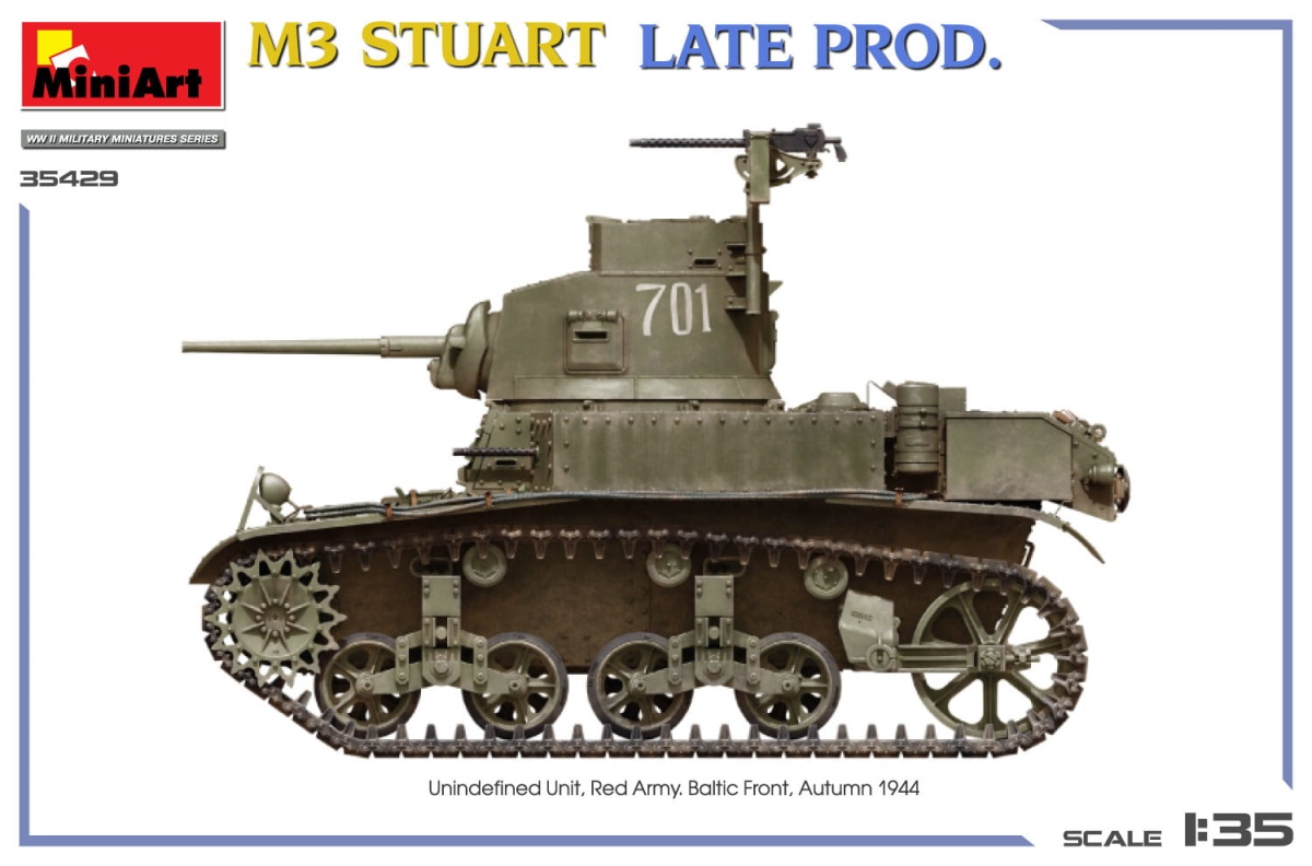 Zdjęcie dodatkowe produktu M3 Stuart Late Prod. Interior Kit 1:35 MiniArt 35429