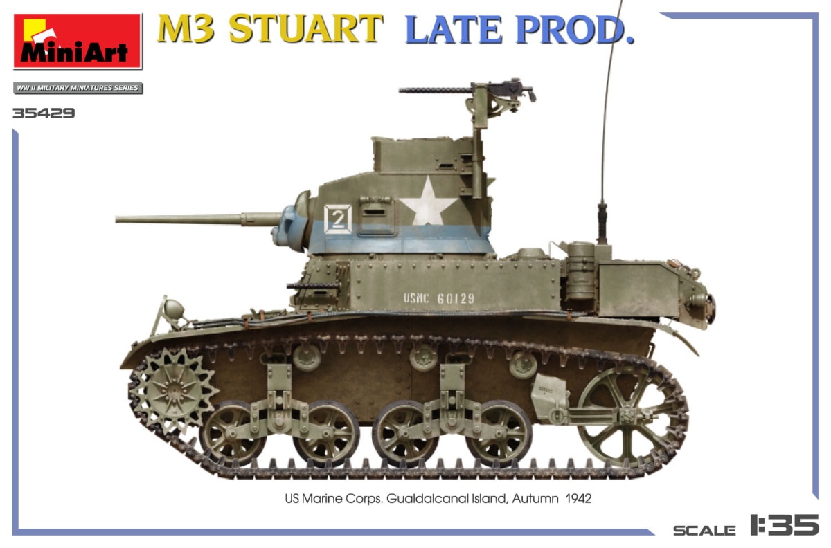 Zdjęcie dodatkowe produktu M3 Stuart Late Prod. Interior Kit 1:35 MiniArt 35429