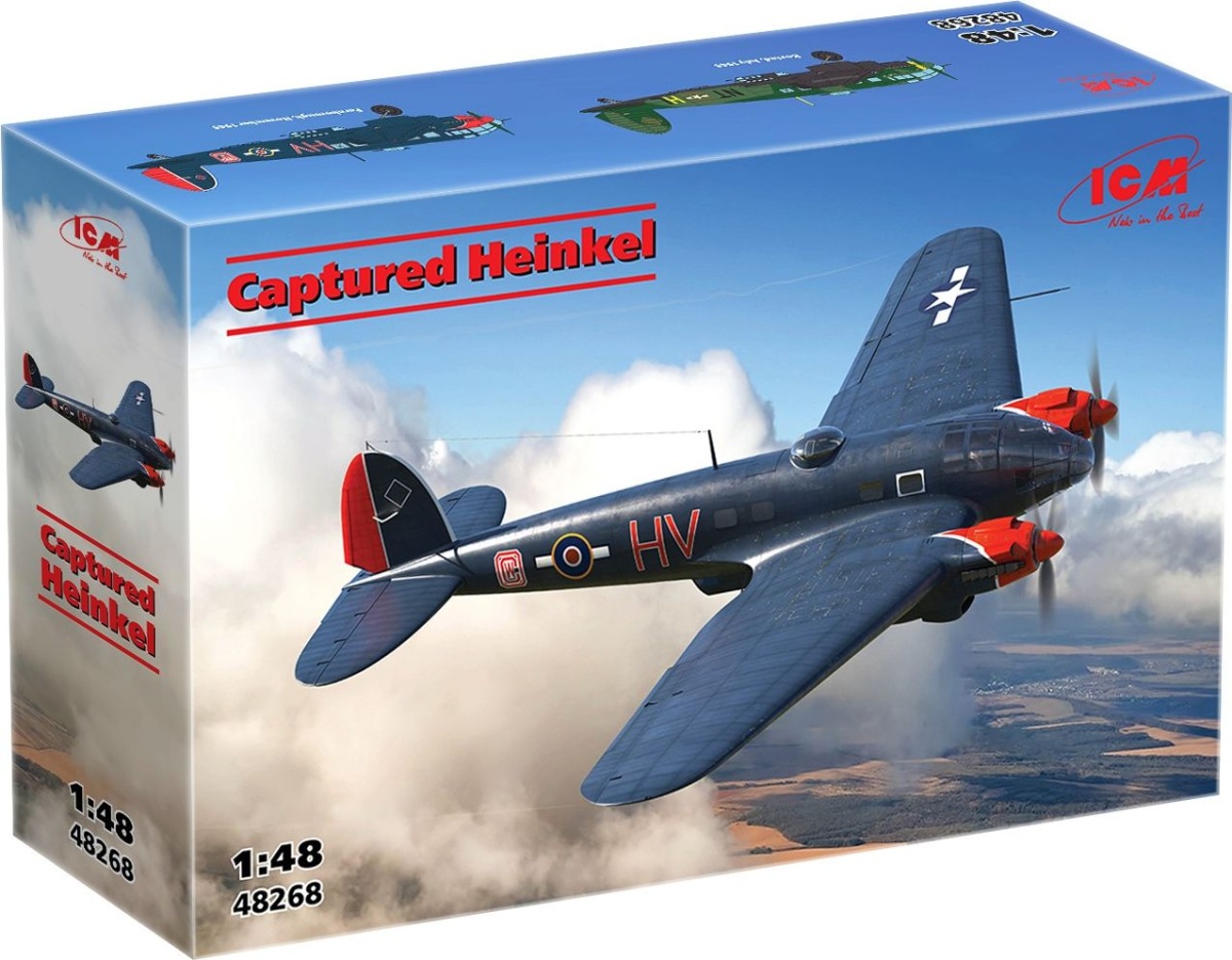 Zdjęcie dodatkowe produktu Captured Heinkel 1:48 ICM 48268
