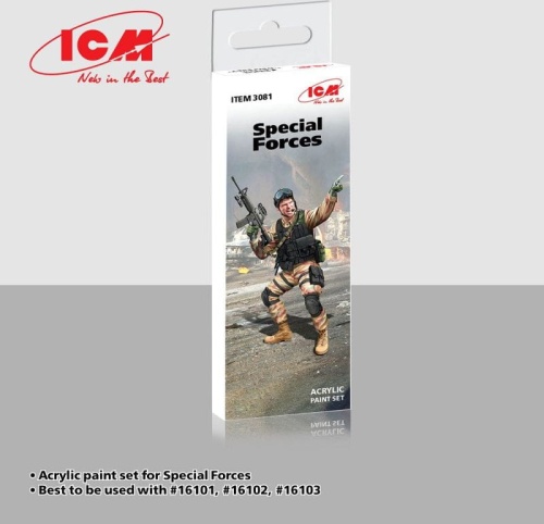 Special Forces paint set (6x12ml) ICM 3081