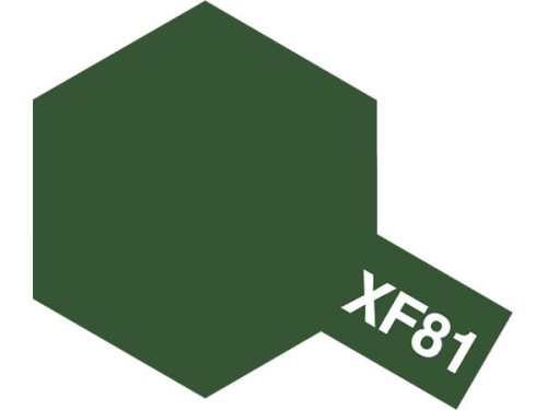 Tamiya 81781 XF-81 Dark Green 2 (RAF) Paint 10ml Acrylic Mini XF81
