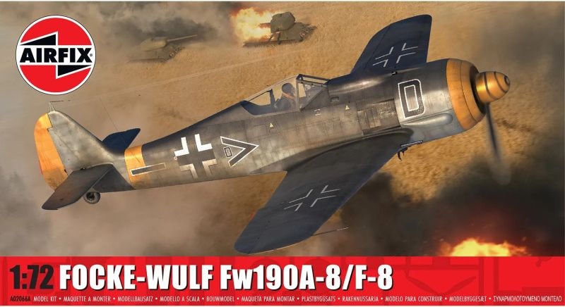 Zdjęcie główne produktu Focke-Wulf Fw190A-8/F-8 1:72 Airfix 02066A