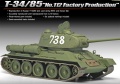 Zdjęcie dodatkowe produktu T-34/85 No. 112 Factory Production 1:35 Academy 13290