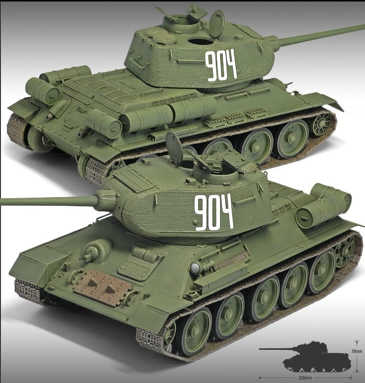 Zdjęcie dodatkowe produktu T-34/85 No. 112 Factory Production 1:35 Academy 13290