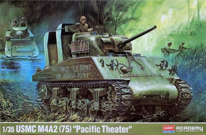 Zdjęcie główne produktu USMC M4A2 (75) Pacific Theater 1:35 Academy 13562