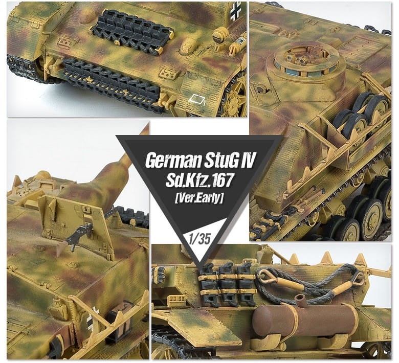 Zdjęcie dodatkowe produktu StuG IV Sd.Kfz.167 (early) 1:35 Academy 13522