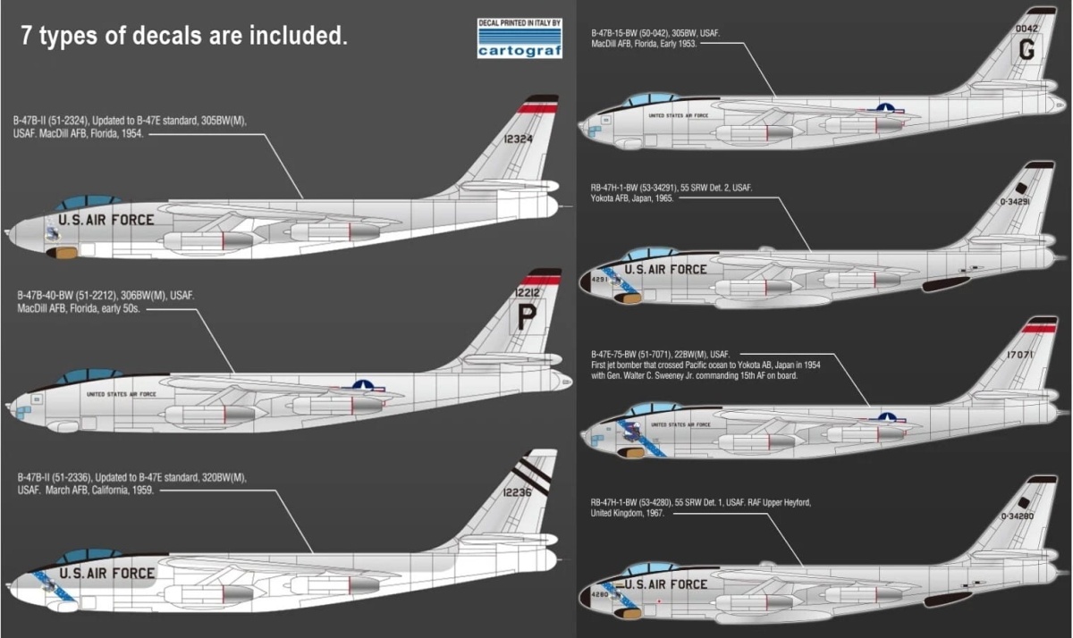 Zdjęcie dodatkowe produktu B-47 USAF 1:144 Academy 12618