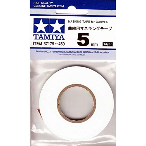 Zdjęcie główne produktu Taśma maskująca 5mm do kształtów Masking Tape for Curves 5mm Tamiya 87179