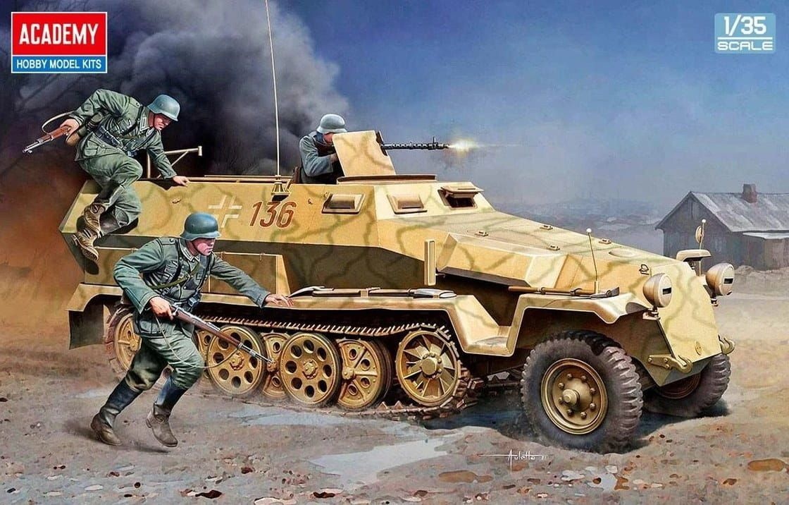 Zdjęcie główne produktu Sd.Kfz.251/1 Ausf. C 1:35 Academy 13540