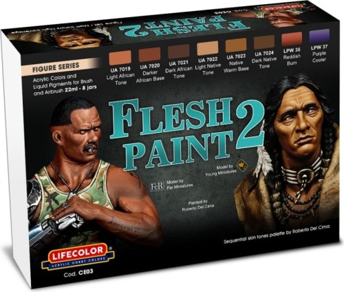 Flesh Paint 2 (paints 8x 22ml) Lifecolor CE03