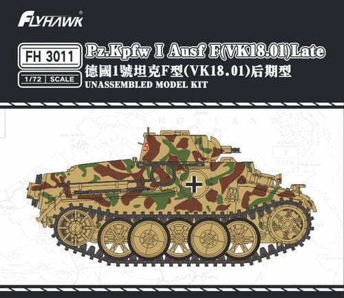 German pz.kpfw. And Ausf. F (vk 18.01) late 1:72 Flyhawk 3011