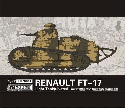 Renault FT-17 Light Tank (Riveted Turret) 1:72 Flyhawk 3001