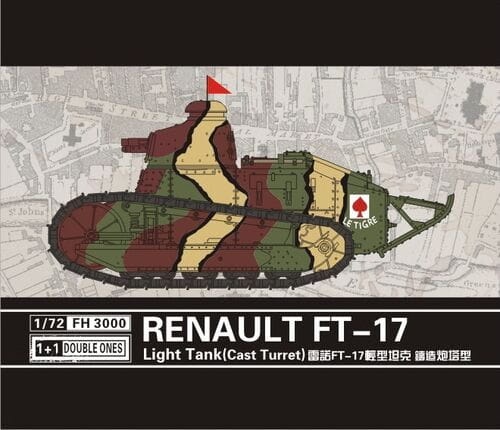 Renault FT-17 Light Tank (Cast Turret) 1:72 Flyhawk 3000