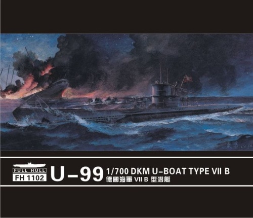 U-Boat Type VII B DKM U-99 (2 SET) 1: 700 Flyhawk 1102