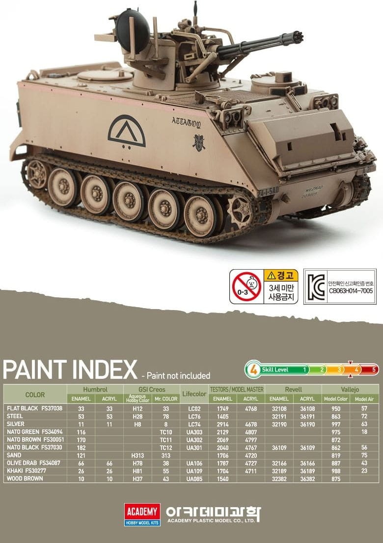 Zdjęcie dodatkowe produktu M163 Vulcan U.S. Army 1:35 Academy 13507