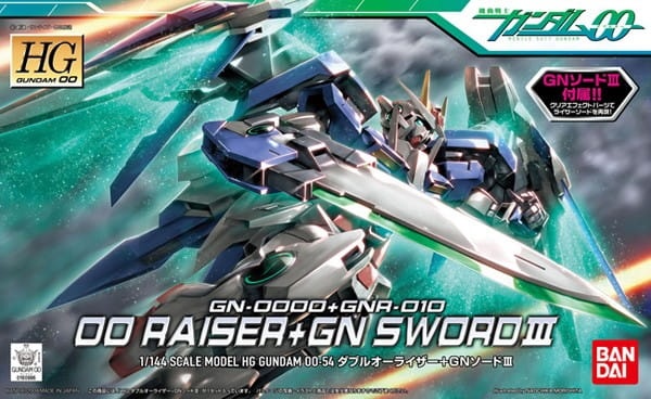 Zdjęcie główne produktu Gunpla  HG00 GN-0000+GNR-010 00 Raiser + GN Sword III HG00 1:144