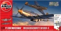 Zdjęcie główne produktu P-51D Mustang Messerschmitt Bf109F-4 1:72 Airfix 50193