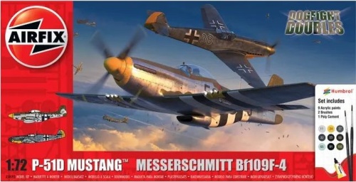 P-51D Mustang Messerschmitt Bf109F-4 1:72 Airfix 50193