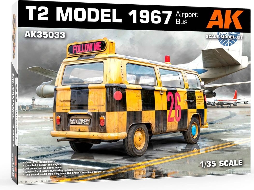 Zdjęcie główne produktu T2 Model 1967 Airport Bus 1:35 AK Interactive 35033