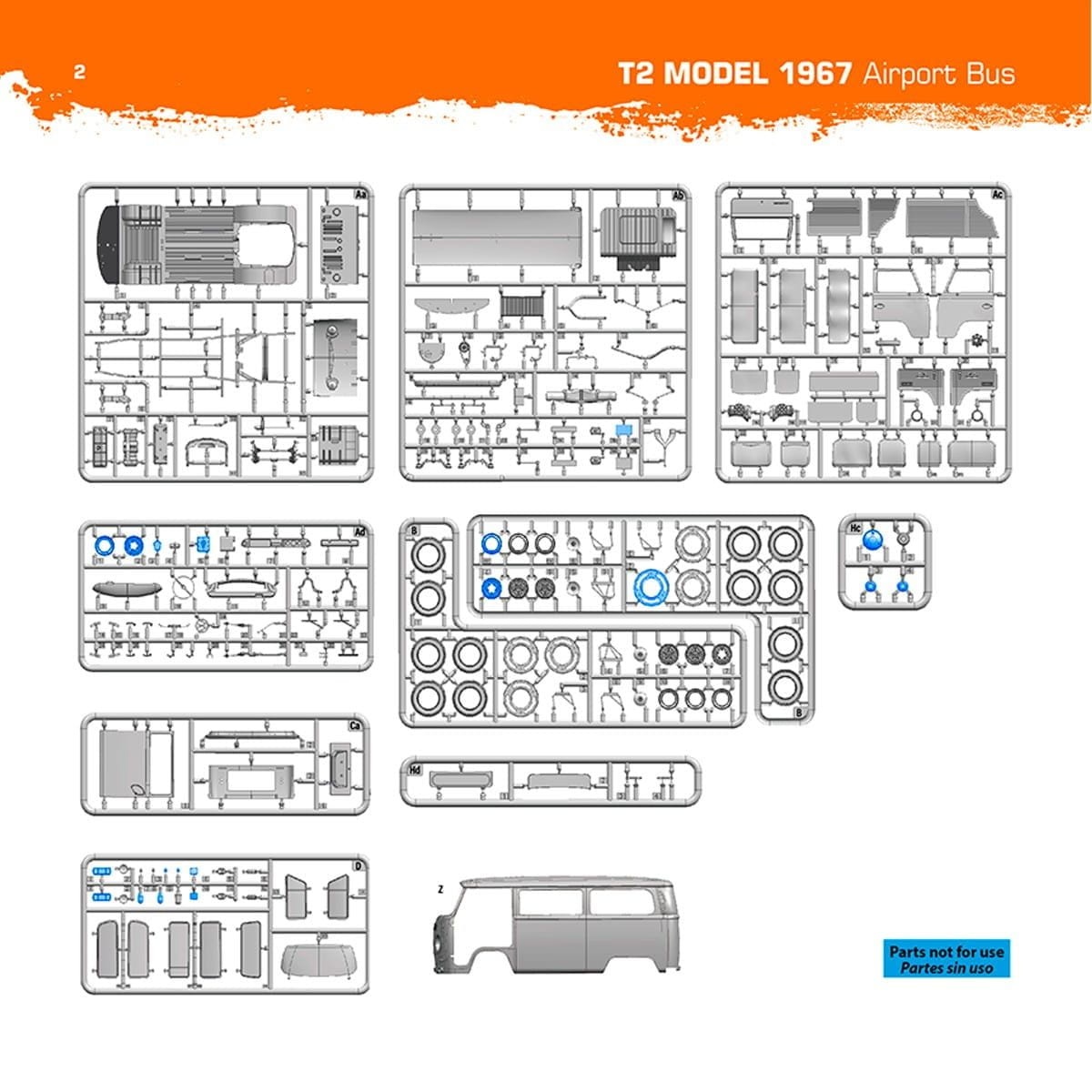 Zdjęcie dodatkowe produktu T2 Model 1967 Airport Bus 1:35 AK Interactive 35033