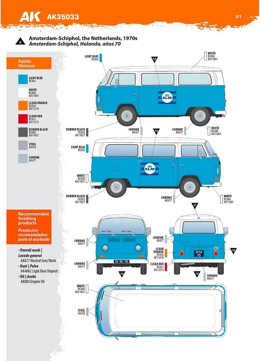 Zdjęcie dodatkowe produktu T2 Model 1967 Airport Bus 1:35 AK Interactive 35033
