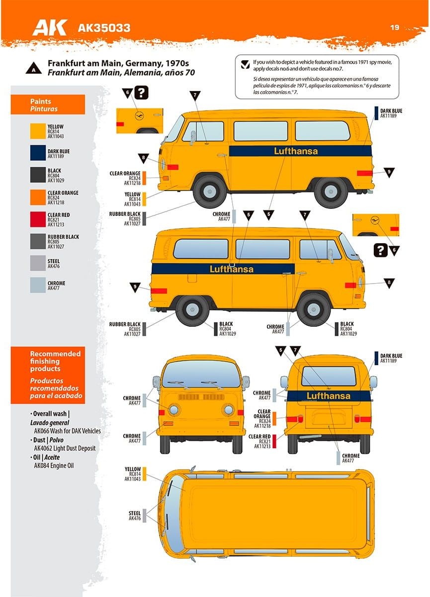 Zdjęcie dodatkowe produktu T2 Model 1967 Airport Bus 1:35 AK Interactive 35033