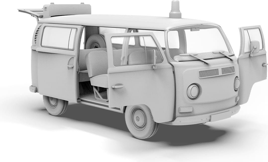 Zdjęcie dodatkowe produktu T2 Model 1967 Airport Bus 1:35 AK Interactive 35033