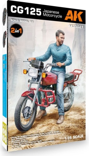 CG125 Japanese Motorcycle 1:35 AK Interactive 35027