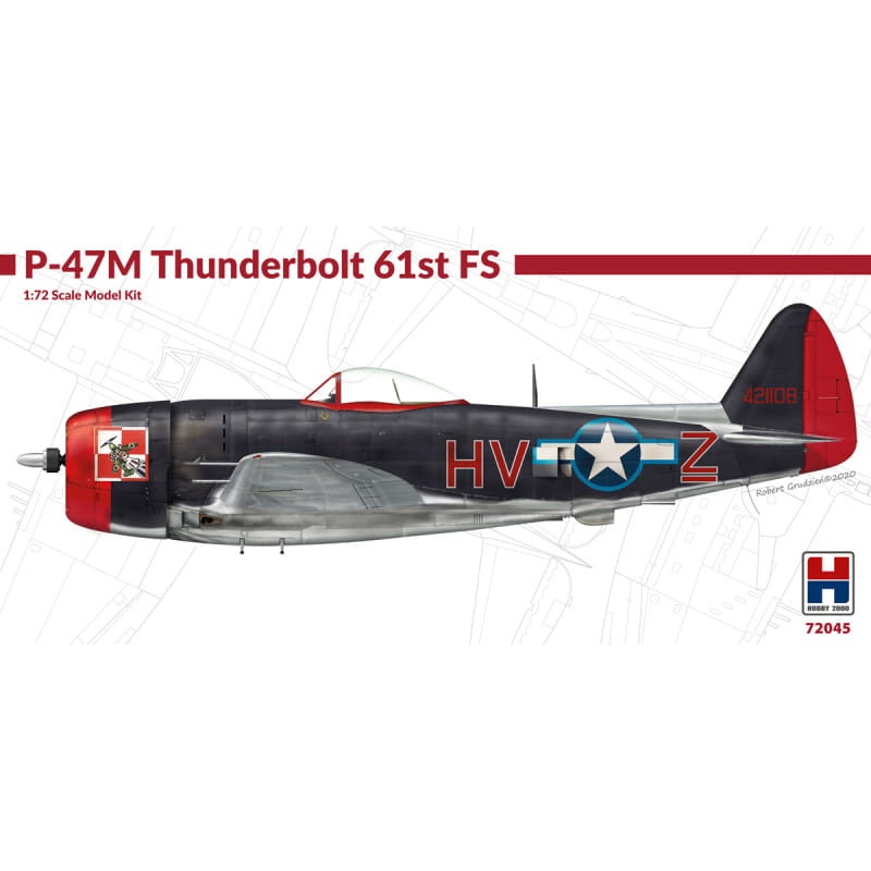 Zdjęcie główne produktu P-47M Thunderbolt 61st FS 1:72 Hobby 2000 72045