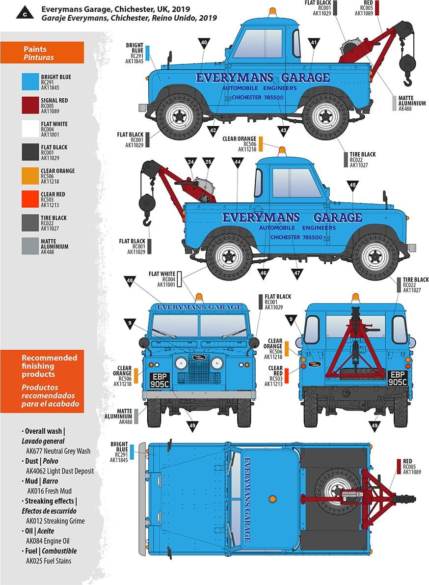 Zdjęcie dodatkowe produktu Land Rover 88 Series IIA Crane-Tow Truck 1:35 AK Interactive 35014