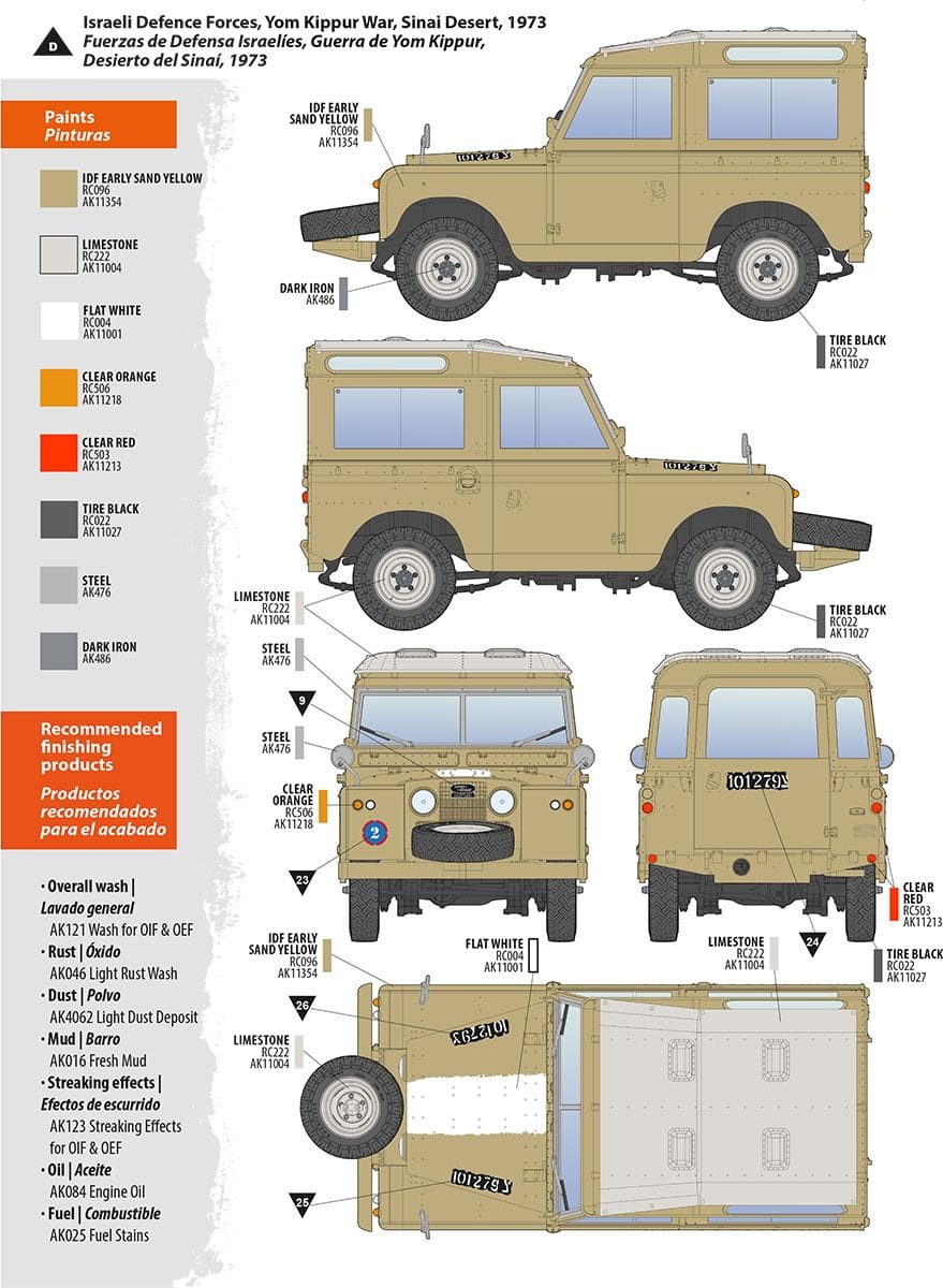 Zdjęcie dodatkowe produktu Land Rover 88 Series IIA Station Wagon 1:35 AK Interactive 35013