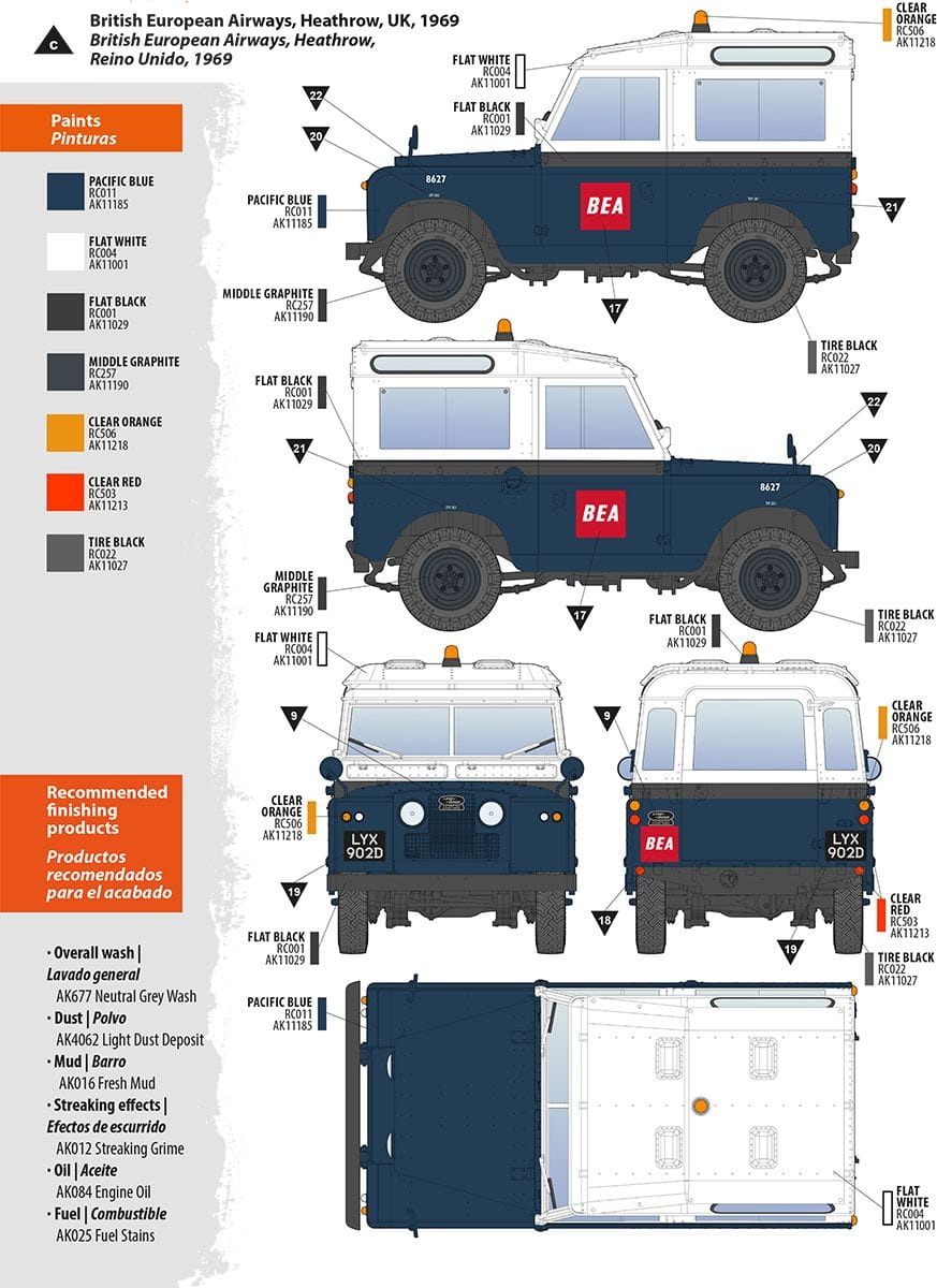 Zdjęcie dodatkowe produktu Land Rover 88 Series IIA Station Wagon 1:35 AK Interactive 35013