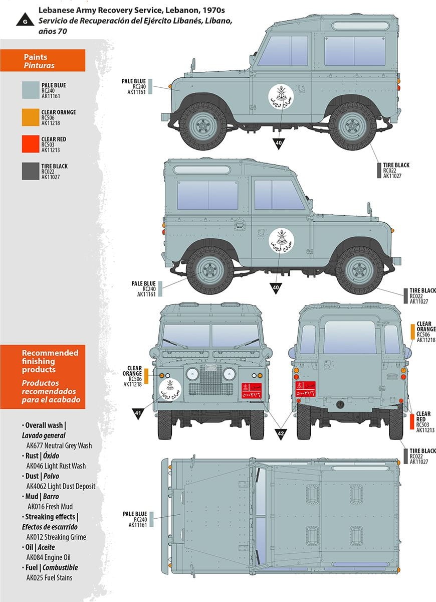 Zdjęcie dodatkowe produktu Land Rover 88 Series IIA Station Wagon 1:35 AK Interactive 35013