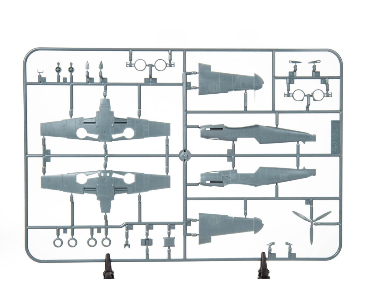 Zdjęcie dodatkowe produktu Afrika Messerschmitt Bf 109F-4/G-2/G-4 Limited Edition Dual Combo 1:72 Eduard 2112