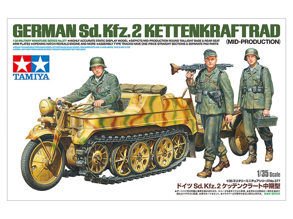 Zdjęcie główne produktu Sd.Kfz.2 Kettenkraftrad German 1:35 Tamiya 35377