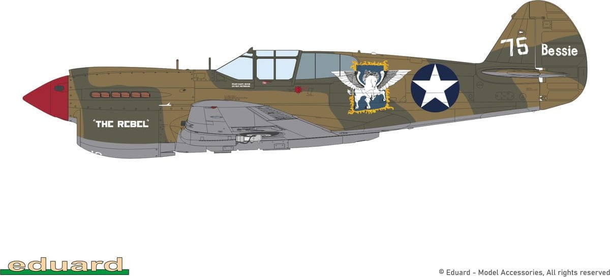 Zdjęcie dodatkowe produktu P-40E Warhawk Pacific Star Dual Combo Limited Edition 1:48 Eduard 11185