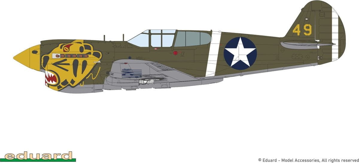 Zdjęcie dodatkowe produktu P-40E Warhawk Pacific Star Dual Combo Limited Edition 1:48 Eduard 11185