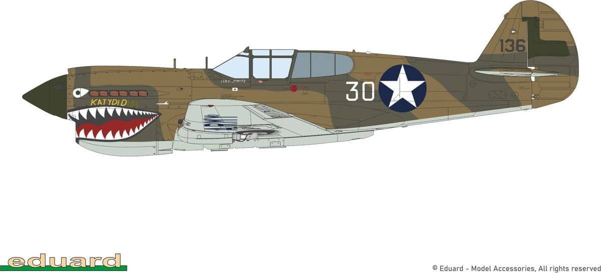 Zdjęcie dodatkowe produktu P-40E Warhawk Pacific Star Dual Combo Limited Edition 1:48 Eduard 11185